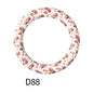 65mm Printed Silicone Beads Rings 40