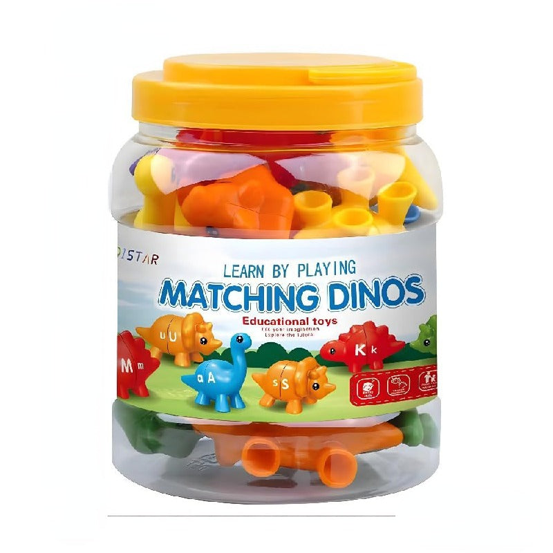 Plastic Alphabet Dinosaur Pairing Montessori Toys for Kids 4