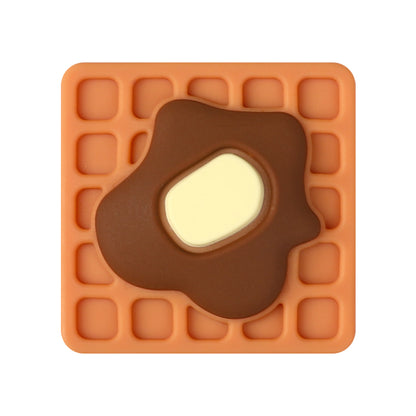 20Pcs Silicone Focal Beads Vanilla Flavored Waffles With Butter Detail 10