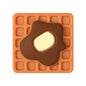 20Pcs Silicone Focal Beads Vanilla Flavored Waffles With Butter Detail 10