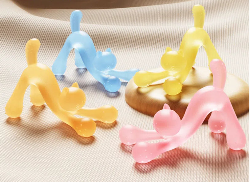 Silicone Kitten Shaped Teething Toy for Baby