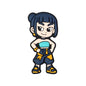 20Pcs Silicone Focal Beads Girl Characters Standing Pose with Colorful Hair 9