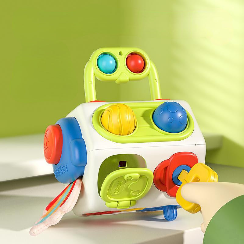 Plastic Montessori Toys Baby Finger Activity Cube 10cm 2