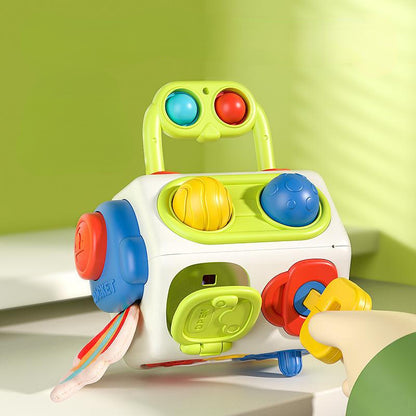 Plastic Montessori Toys Baby Finger Activity Cube 10cm 2