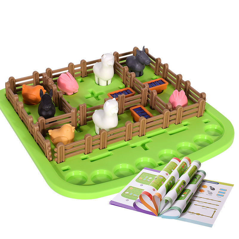 Plastic Educational Farm Animal Table Game Early Development Toy 5