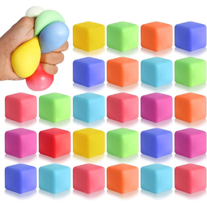TPR Slow Rebound Stress Relief Sensory Squishy Cube Toy 3cm 2