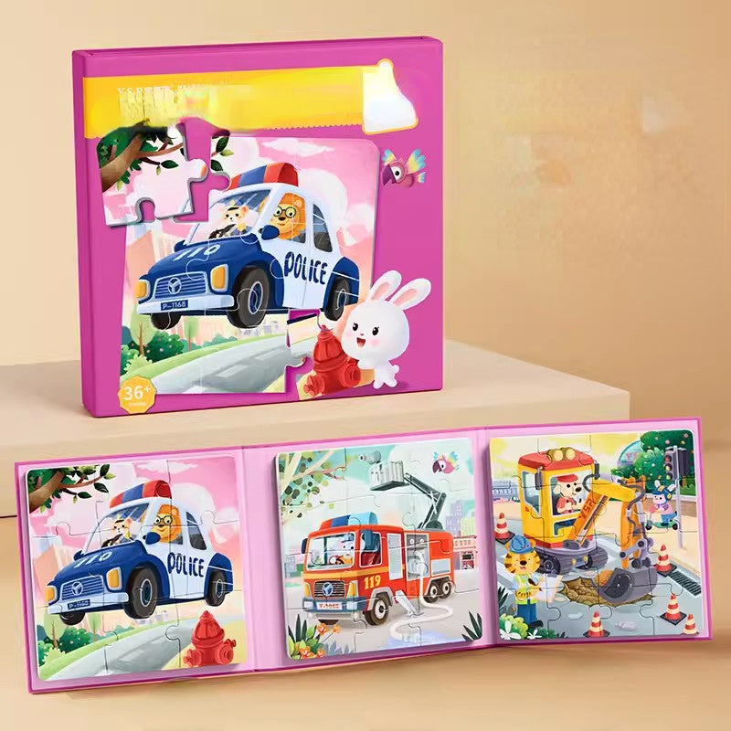 Magnetic Puzzle Montessori Toys Paper Educational Toy 5