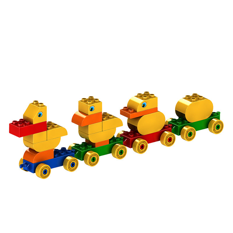 Plastic Building Blocks Educational Toy Duck Farm Scene for Kids 6