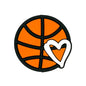 20pcs Silicone Focal Beads Sports Balls with Heart Detail 4