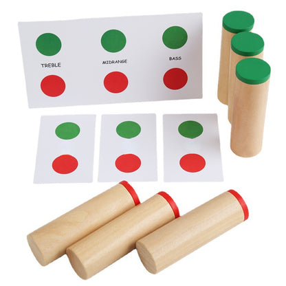 Wooden Sound Cylinder Montessori Toys Sorting Educational Toy