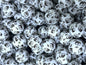 50pcs 15mm Electrocardiogram Print Silicone Beads Decorative Design