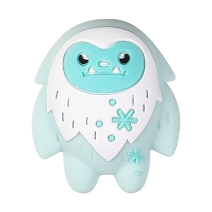 20Pcs Silicone 3D Focal Beads Polar Bear Snow Monster Winter Theme 15