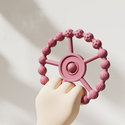 Silicone Teething Rings Baby Chew Toy 2 Pack 9.5cm 2