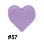 50pcs 14mm Heart Silicone Beads Colorful Diy Teether Accessories 29