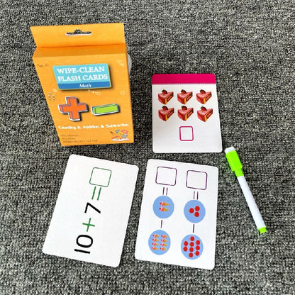 Educational Paper Number Flash Cards Cognitive Learning Toy 7