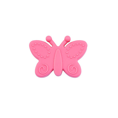 20pcs Silicone Focal Beads Butterfly Side Profile 15