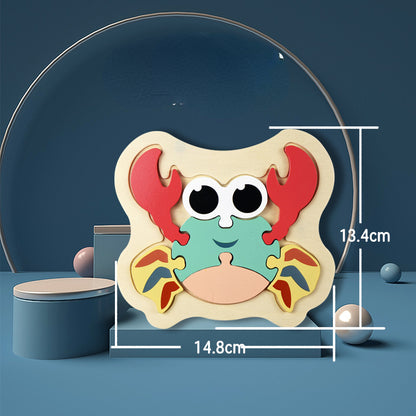 Wooden 3D Animal Puzzle Educational Toy for Kids 20