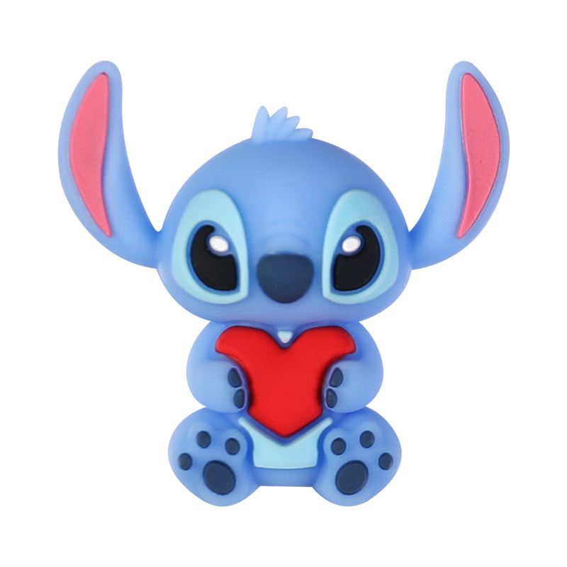 20Pcs Silicone 3D Focal Beads Blue Alien Character Large Ears and Green Alien Baby Large Ears 12