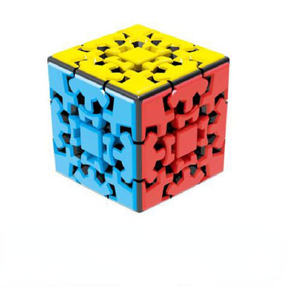 Plastic Gear Fidget Cube Puzzle Toy 5.6cm Size