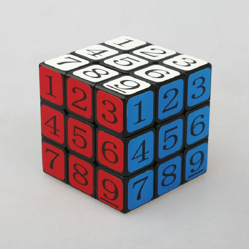 Plastic Number Puzzle Fidget Cube Rubik's Cube 57mm 5