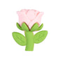 20Pcs Silicone 3D Focal Beads Multi Color Rose Holding Stem 11