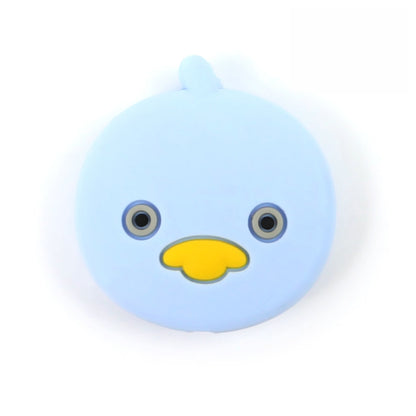 Silicone Focal Beads Cartoon Duck Round Face with Beak 10