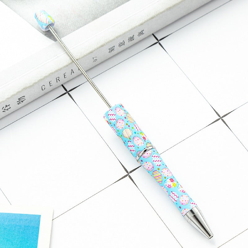 Easter Bunny Print Beadable Ballpoint Pens DIY Craft Supplies 14