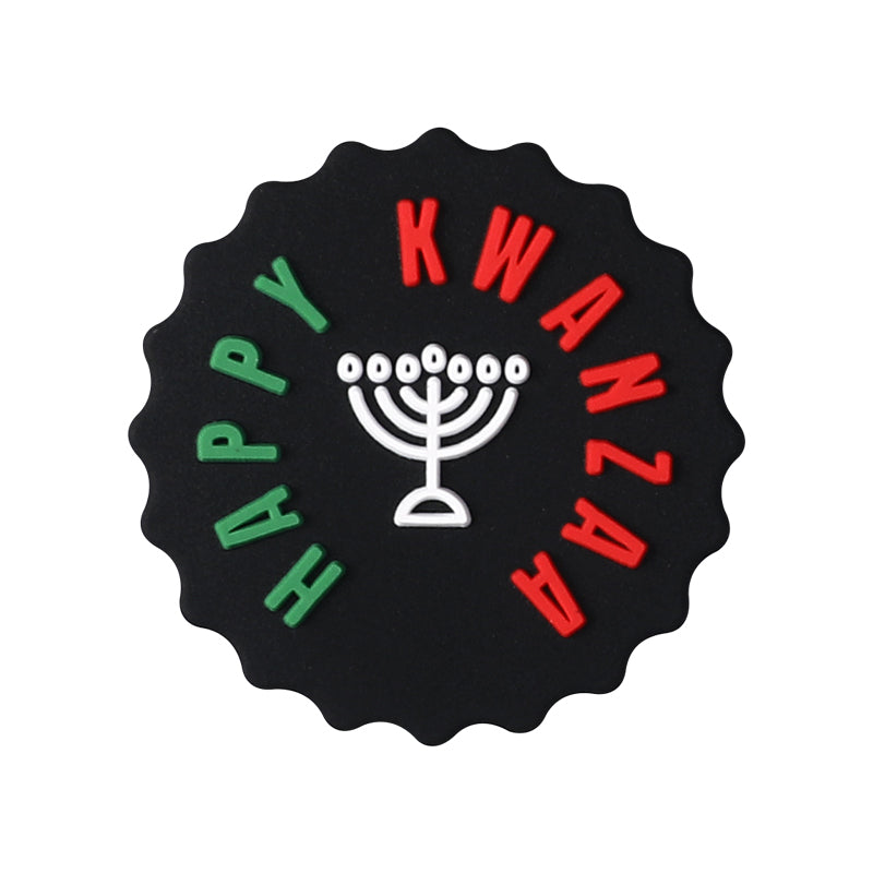 20Pcs Silicone Focal Beads Kwanza Festival Symbol Set 11