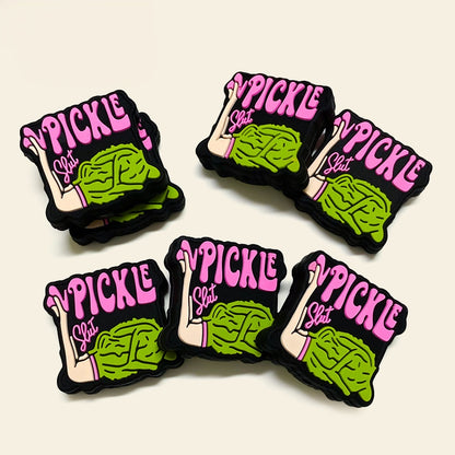 20Pcs Silicone Focal Beads Food Theme Polychrome Design