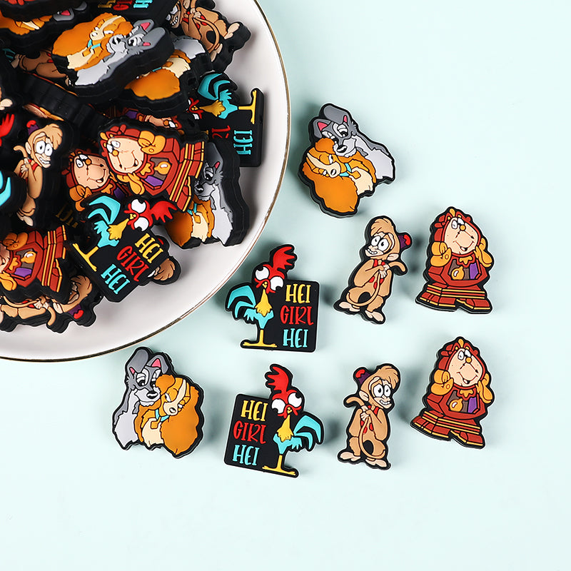 20Pcs Silicone Focal Beads Arabian Animal and Object Characters Assortment 2