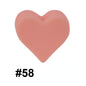 50pcs 14mm Heart Silicone Beads Colorful Diy Teether Accessories 30