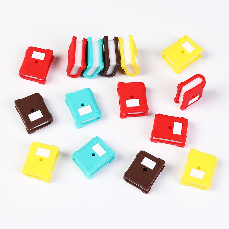 20Pcs Silicone 3D Focal Beads Color Book With Cover Design 3