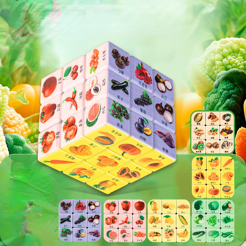 Plastic Fidget Cube Versatile Rubik's Style Puzzle 5.5cm 4