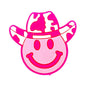 20pcs Silicone Focal Beads Cow Print Hat Smiley Face