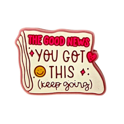 20Pcs Silicone Focal Beads Keep Going Glow In The Dark Scroll Design 4