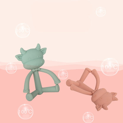 Silicone Baby Teether Cow and Sheep Shapes for Infant 4