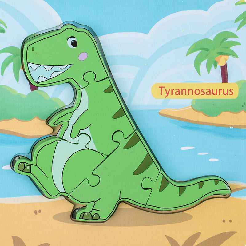 Dinosaur 3D Puzzle Educational Toy Density Board Material 6