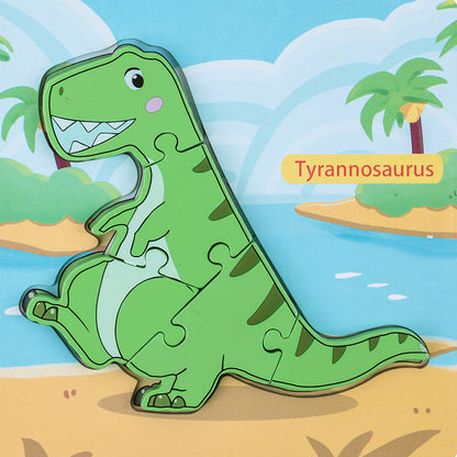 Dinosaur 3D Puzzle Educational Toy Density Board Material 6