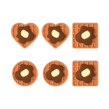 20Pcs Silicone Focal Beads Vanilla Flavored Waffles With Butter Detail 7
