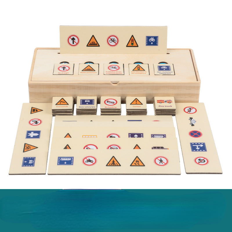 Wooden Montessori Toys Knowledge Classification Box Educational Toy 3