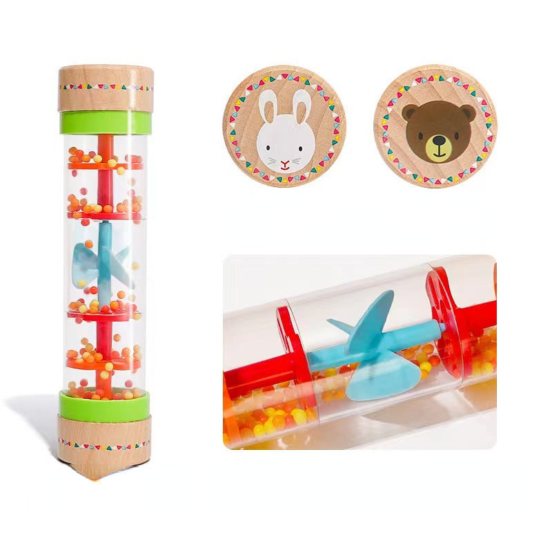 Wooden Rain Cone Musical Instrument Educational Toy 2