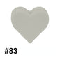 50pcs 14mm Heart Silicone Beads Colorful Diy Teether Accessories 41