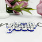 100pcs 10mm Large Hole Rhinestone Spacer Beads Copper Metal Frame 9