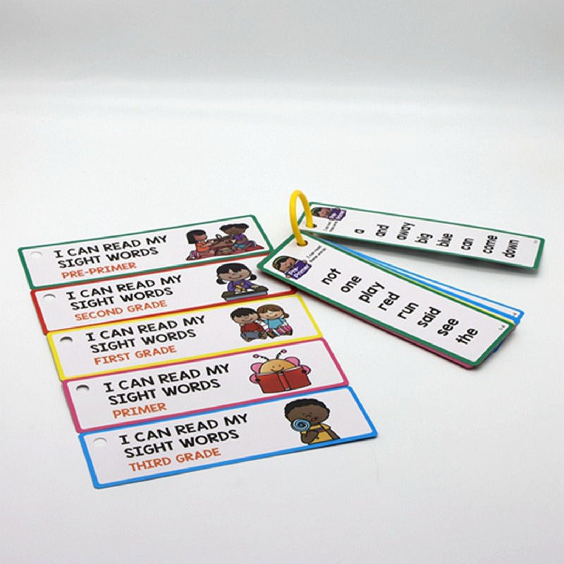 Educational Paper Word Card Bookmark Learning Toy for Kids 2
