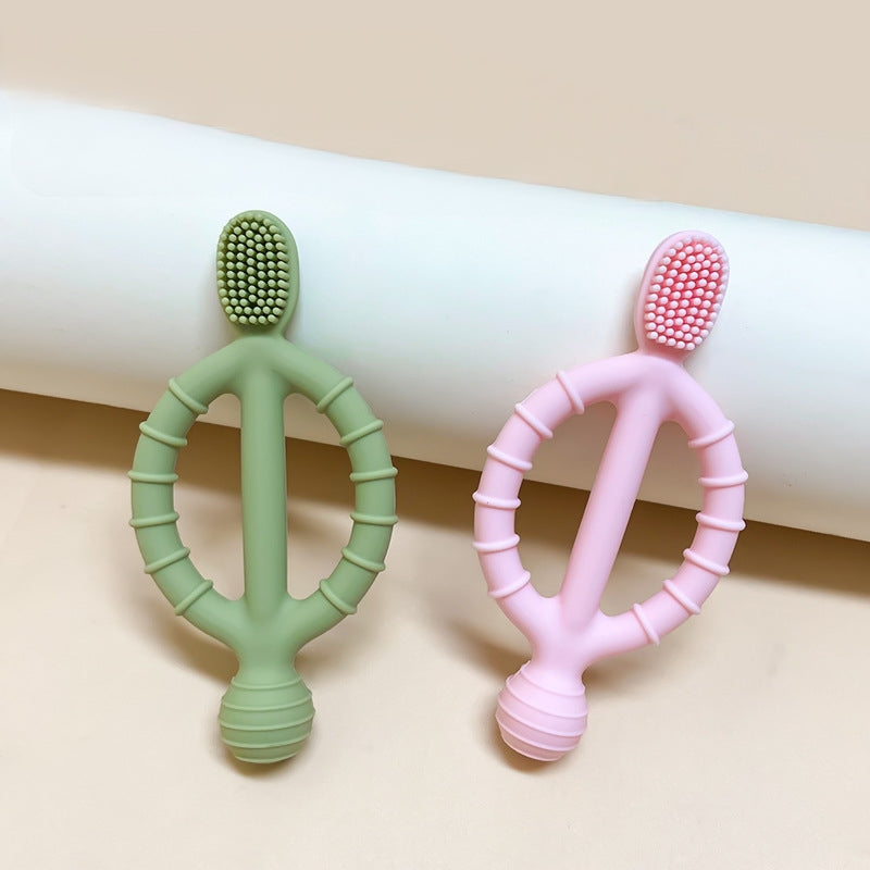 Silicone Baby Teething Toy Grip Puzzle Shape for Infant