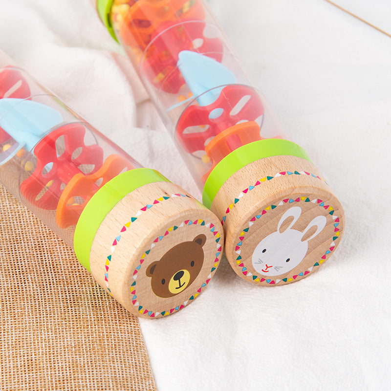 Wooden Rain Cone Musical Instrument Educational Toy 4