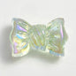 50pcs 14x26mm Transparent Bow Acrylic Beads DIY Bracelet Making 8
