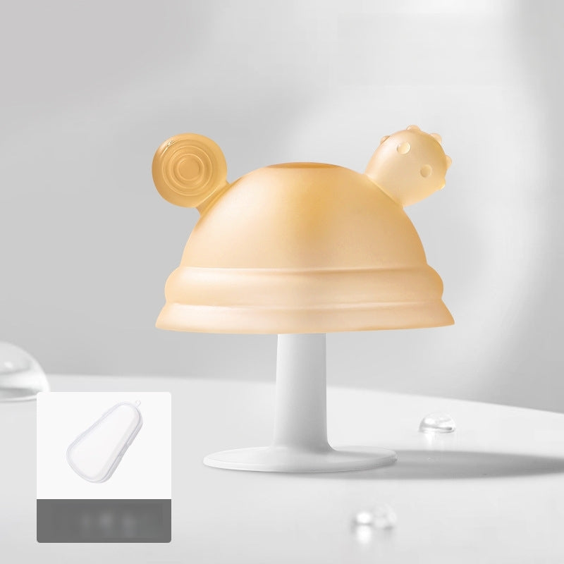 Silicone Mushroom Shaped Baby Teether Toy 82x72mm 16