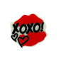 20pcs Silicone Focal Beads Valentine XoXo Lip with Heart Detail