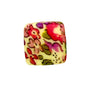 50pcs 13.5mm Printed Square Silicone Beads Variety Designs 15